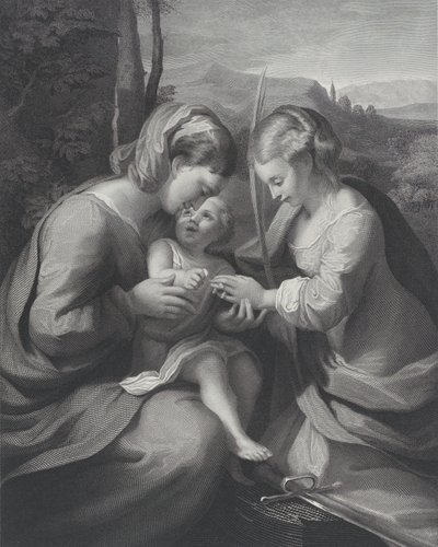 Mystické manželství svaté Kateřiny, ca. 1831. od Georg Jacob Felsing