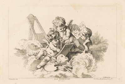 Schilderkunst La Peinture (název na objektu) Livre des Arts (název série) od Georg Leopold Hertel