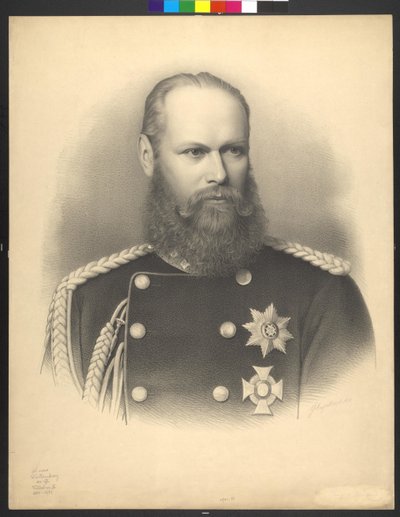 Württemberský král Vilém II. od Georg Ludwig Engelbach Engelbach