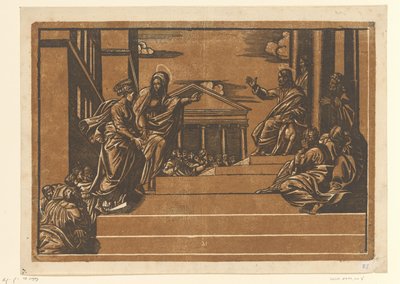 Marta vede Marii Magdalenu do chrámu od Georg Matheus
