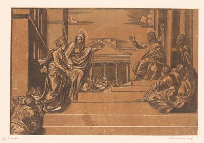 Marta vede Marii Magdalenu do chrámu od Georg Matheus