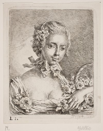 Květinová dívka od Georg Mathias Fuchs