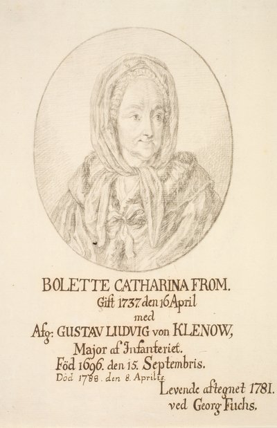 Portrét Bolette Catharina From od Georg Mathias Fuchs