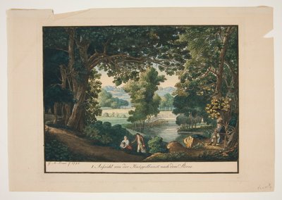 Pohled z Stickbank Mountain na Sterne od Georg Melchior Kraus