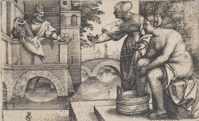 David a Batšeba. od Georg Pencz