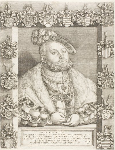 Kurfiřt John Frederick Velkodušný Saský od Georg Pencz