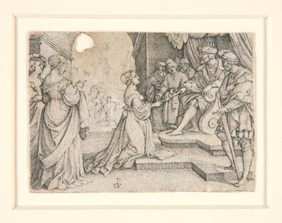 Ester před Ahasverem od Georg Pencz