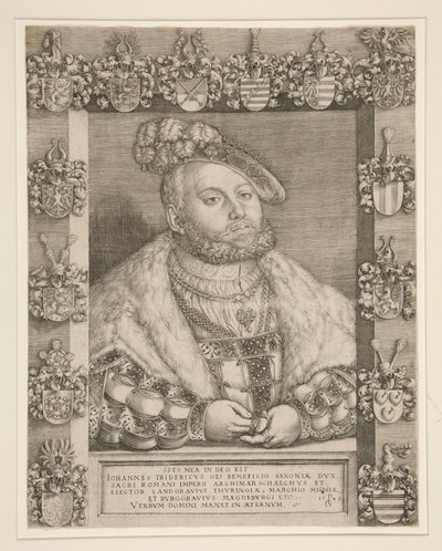 Fridrich Moudrý, kurfiřt saský od Georg Pencz