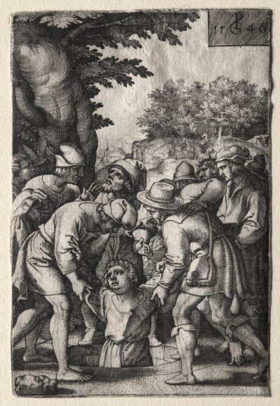Joseph Spuštěn do studny, 1546. od Georg Pencz