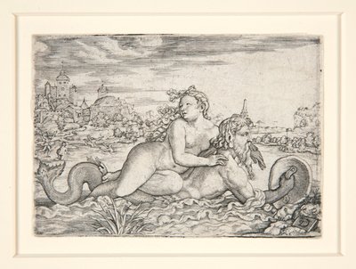 Panna unesená mořskou příšerou od Georg Pencz