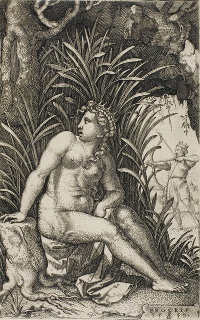 Procris, z řeckých Heroines od Georg Pencz