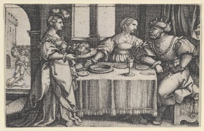 Salome s hlavou Jana Křtitele. od Georg Pencz