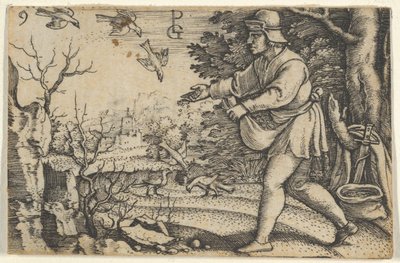 Podobenství o rozsévači, z Příběhu Krista, 1534-35. od Georg Pencz