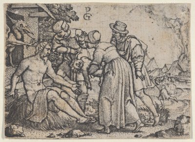 Pronásledování Joba. od Georg Pencz