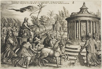 Triumph of Chastity, druhá deska z The Triumphs of Petrarc od Georg Pencz
