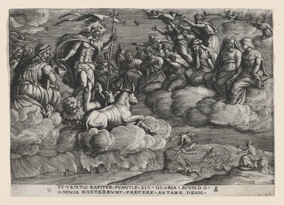 Triumf věčnosti na smrti, z Triumph of Petrarca. od Georg Pencz