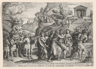 Triumph lásky, z Triumph of Petrarca. od Georg Pencz