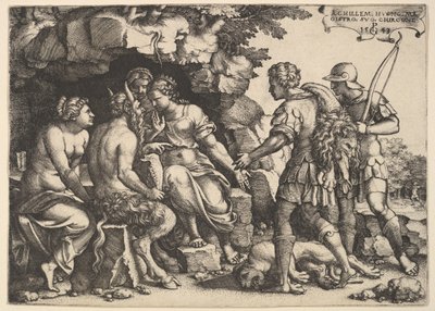 Thetis a Chiron, 1543. od Georg Pencz