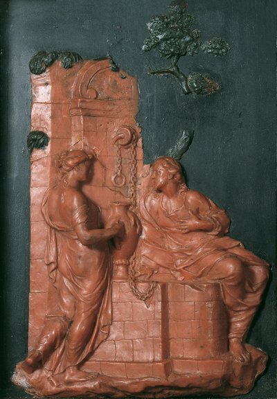Kristus a Samaritánka u studny od Georg Raphael Donner