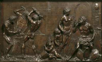 Venuše v kovárně sopky od Georg Raphael Donner