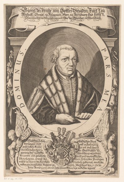 Portrét Georga III., prince z Anhalt-Dessau od Georg Walch