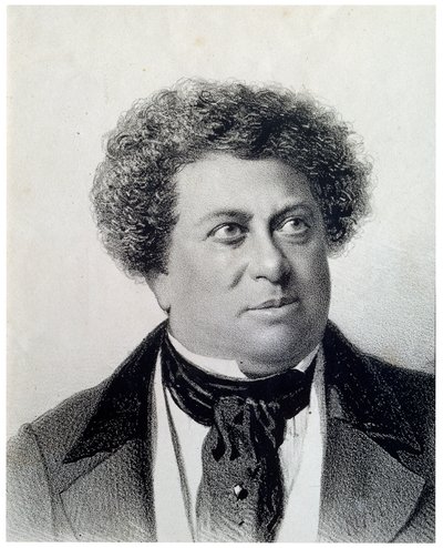 Portrét autora Alexandre Dumas, 19. století od Georg Wilhelm Timm