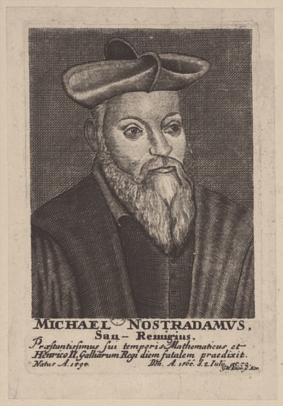 Michel de Nostredame 1503-1566 od Georg Wolfgang Knorr