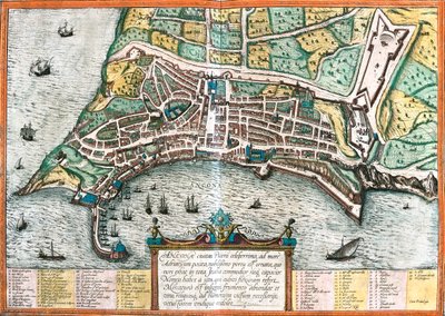 Ancona, Italien von Georg and Hogenberg Franz (1535-90) Braun