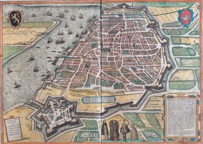 Antwerpen, Belgien von Georg and Hogenberg Franz (1535-90) Braun