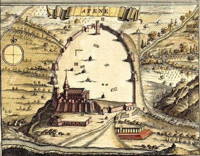 Atény, Řecko od Georg and Hogenberg Franz (1535 90) Braun