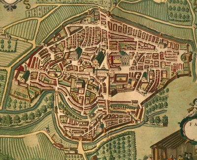 Fabriano z Cities of the World od Georga Brauna od Georg Braun and Hogenberg Franz