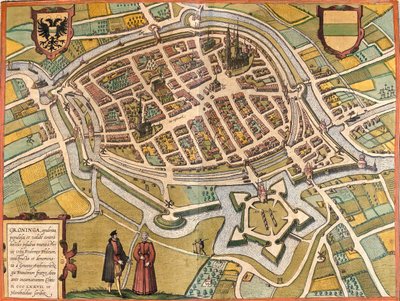Groningen, Nizozemsko od Georg and Hogenberg Franz (1535 90) Braun