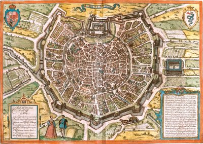 Milán, Itálie od Georg and Hogenberg Franz (1535-90) Braun