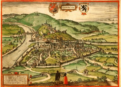 Namur, Belgie od Georg and Hogenberg Franz (1535 90) Braun