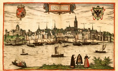 Nijmegen, Niederlande von Georg and Hogenberg Franz (1535-90) Braun