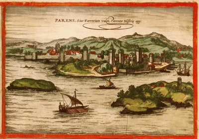 Poreč, Chorvatsko od Georg and Hogenberg Franz (1535 90) Braun