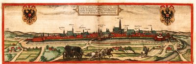 Vídeň, Rakousko od Georg and Hogenberg Franz (1535 90) Braun