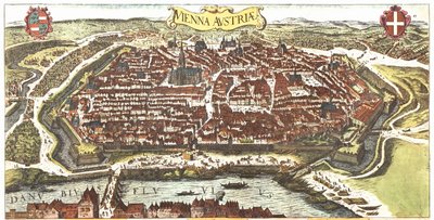 Wien, Österreich von Georg and Hogenberg Franz (1535-90) Braun