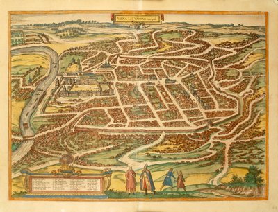 Vilnius z měst světa od Georga Brauna od Georg Braun and Hogenberg Franz