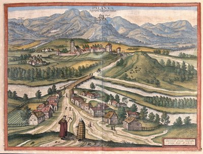 Dregelypalank, Maďarsko (rytina od Georg Braun and Hogenberg Franz