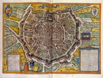 Plan de Milan a 1585 tiré de l