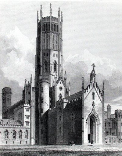 Fonthill Abbey od severozápadu, 