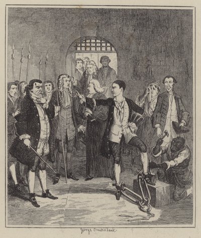 Ilustrace pro Jack Sheppard (rytina) od George (after) Cruikshank
