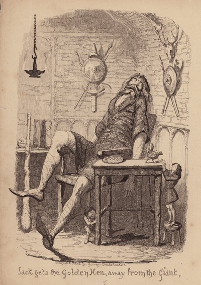 Jack a fazolový stonek (rytina) od George (after) Cruikshank
