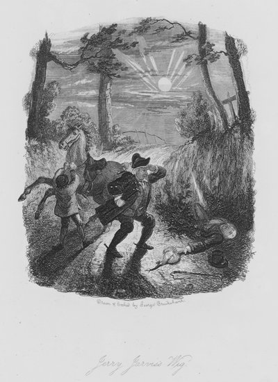 Paruka Jerryho Jarvise (rytina) od George (after) Cruikshank