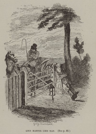 Jaký pán, takový člověk (rytina) od George (after) Cruikshank