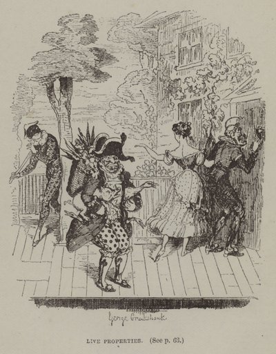 Live Properties (gravírování) od George (after) Cruikshank