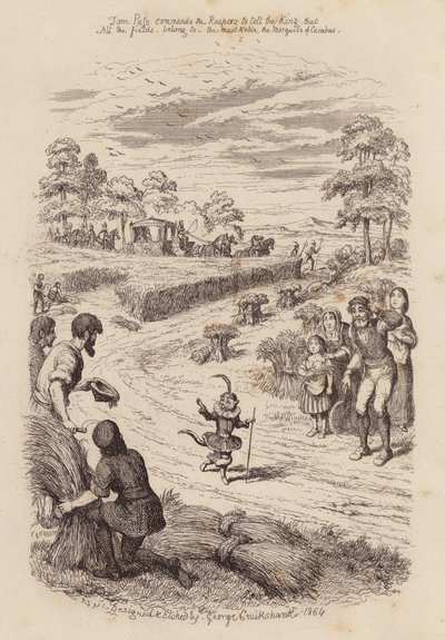 Kocour v botách (rytina) od George (after) Cruikshank