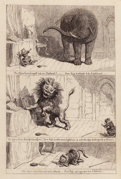Kocour v botách (rytina) od George (after) Cruikshank