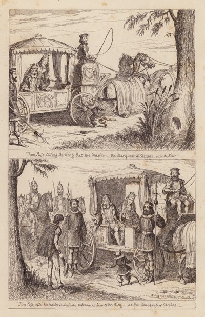 Kocour v botách (rytina) od George (after) Cruikshank
